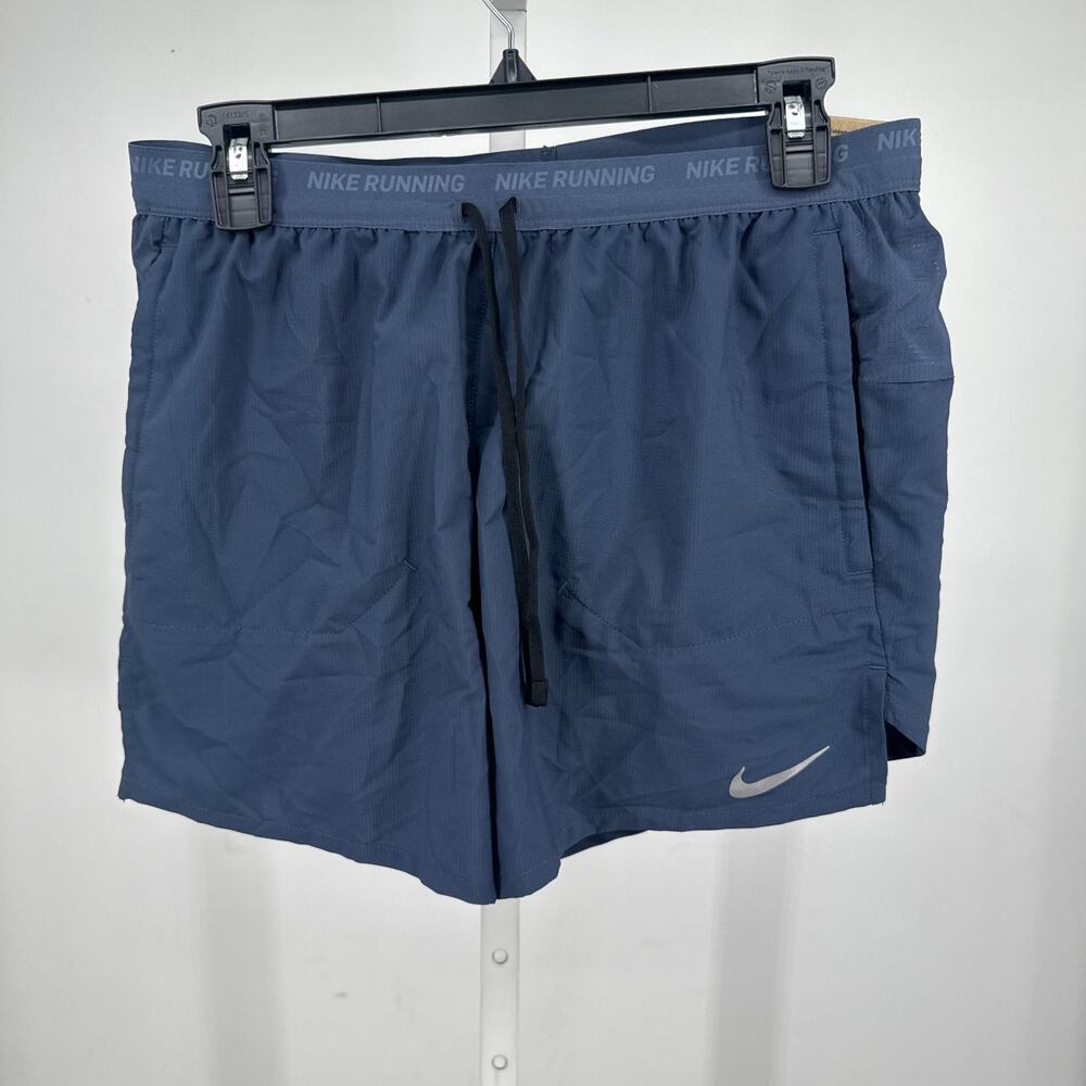 Nike Stride Dri-FIT 5" 2-in-1 Running Shorts Mens M Gray Athletic Sports FN2992